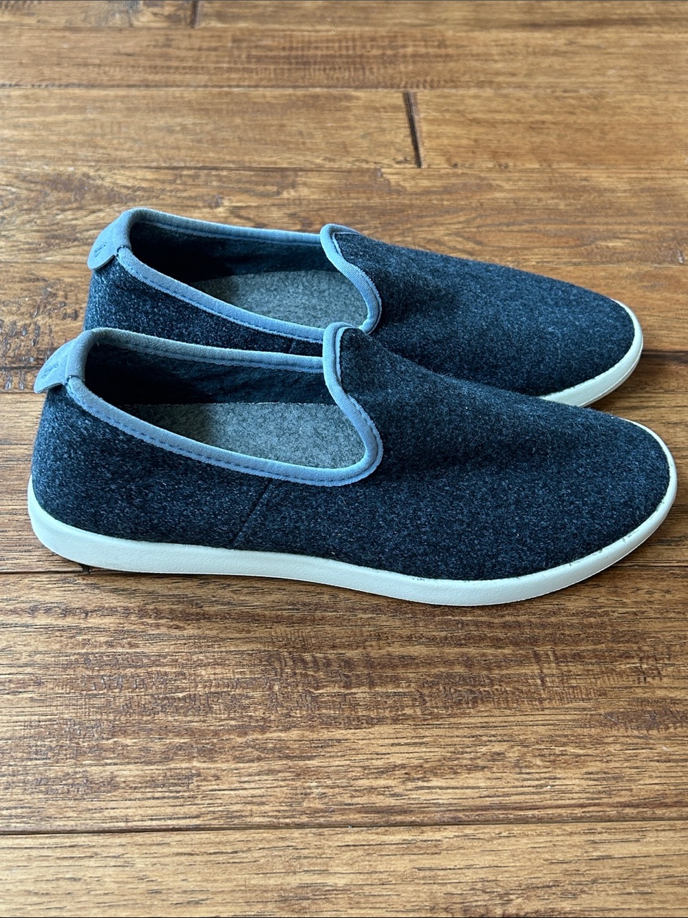 Allbirds Wool Lounger Merino Wool Slip On Shoes Loafers Navy Blue Womens Size 7
